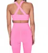 Year Of Ours Cross Back Sports Bra In Hot Pink In Pink