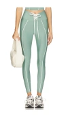 Year Of Ours Field Legging In Basil & White