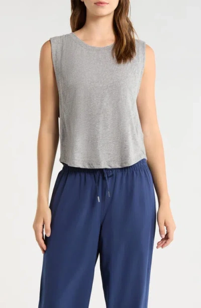 Year Of Ours Flow Crop Muscle Tank In Gray