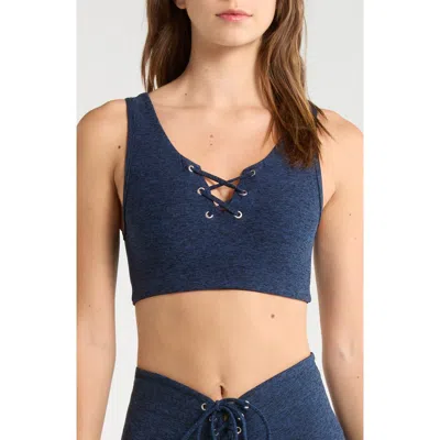 Year Of Ours Football Stretch Sports Bra In Blue