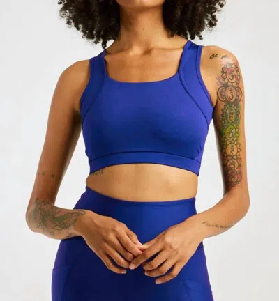 Year Of Ours Form High Support Bra In Sapphire In Blue