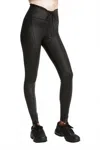 Year Of Ours Gloss Football Leggings In Black In Black