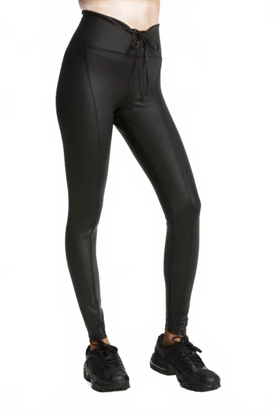Year Of Ours Gloss Football Leggings In Black