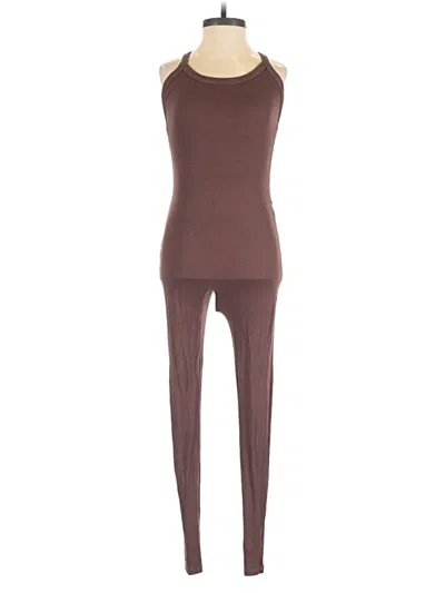 Pre-owned Year Of Ours Jumpsuit In Brown