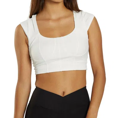 Year Of Ours Larisa Crop Tee In White