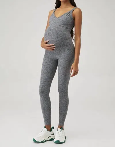 Year Of Ours Maternity Onesie In Heather Grey