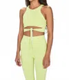 Year Of Ours Natalie Sports Bra In Limestone In Yellow