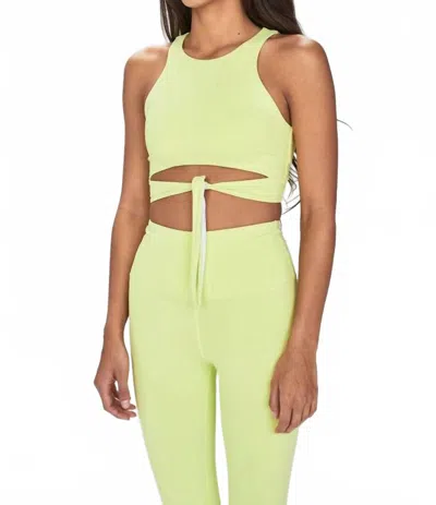 Year Of Ours Natalie Sports Bra In Limestone In Yellow