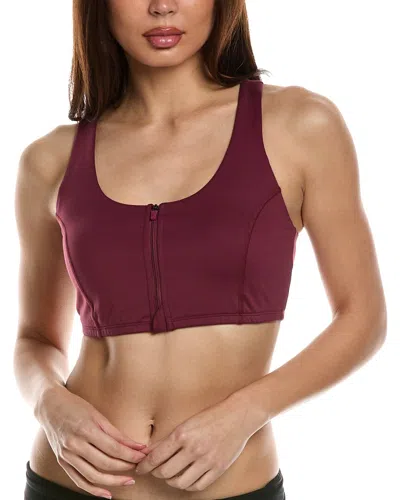 Year Of Ours Night Track Zip Bra In Red