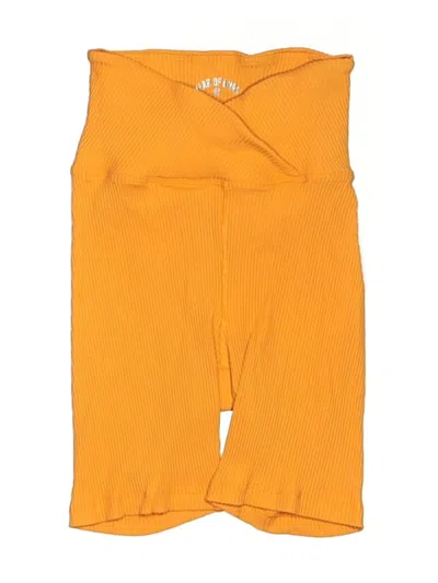 Pre-owned Year Of Ours Overall Shorts In Yellow