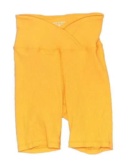 Pre-owned Year Of Ours Overall Shorts In Yellow