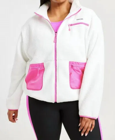Year Of Ours Park City Zip Jacket In Frost/rose Violet In Multi