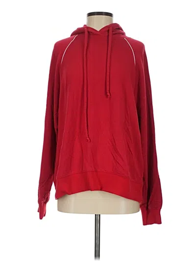 Pre-owned Year Of Ours Pullover Hoodie In Red