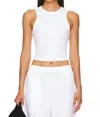 Year Of Ours Racer Crop Tank In White