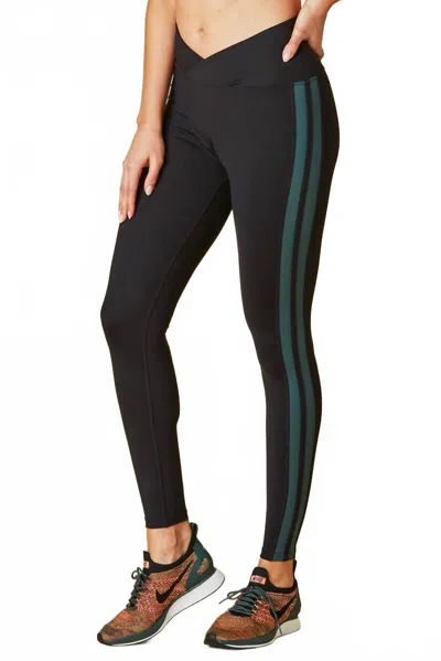 Year Of Ours Racer Leggings In Black/forest In Multi