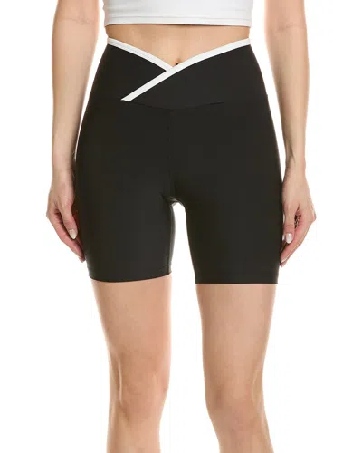 Year Of Ours Recycled 6 V Waist Biker Short In Black