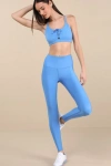 Year Of Ours Recycled Blue High-rise Sport Leggings In Blue