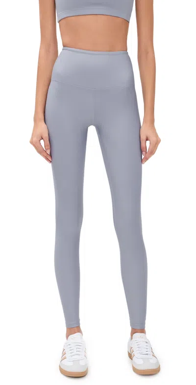 Year Of Ours Recycled High Rise Leggings Lilac/grey In Blue