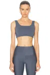 Year Of Ours Recycled Scoop Sports Bra In Steel Grey