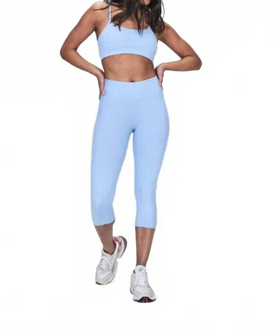Year Of Ours Reformer Capri Leggings In Baby Blue