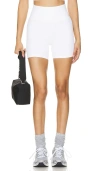 Year Of Ours Ribbed 6 Biker Short In White