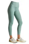 Year Of Ours Recycled High Rise Sport Leggings Basil In Green