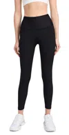 Year Of Ours Ribbed Two Tone Track Legging In Black