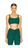 Year Of Ours Ribbed Bralette 2.0 In Forest In Forest