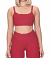 Year Of Ours Ribbed Bralette 2.0 In Red In Red