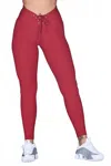 Year Of Ours Ribbed Football Legging In Deep Red In Red