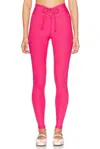 Year Of Ours Ribbed Football Legging In Magenta