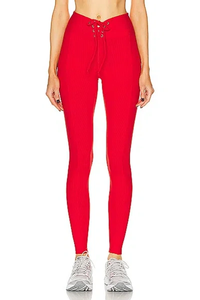 Year Of Ours Ribbed Football Legging In Red