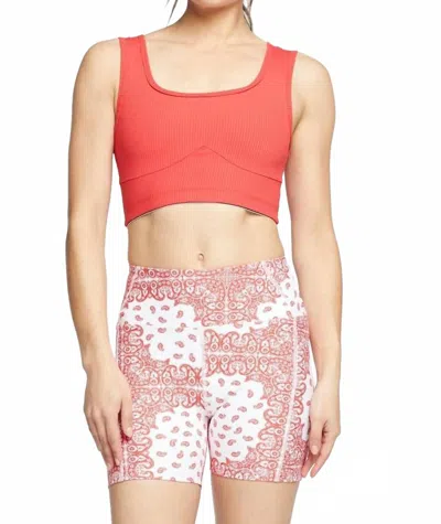 Year Of Ours Ribbed Gia Sports Bra In Red