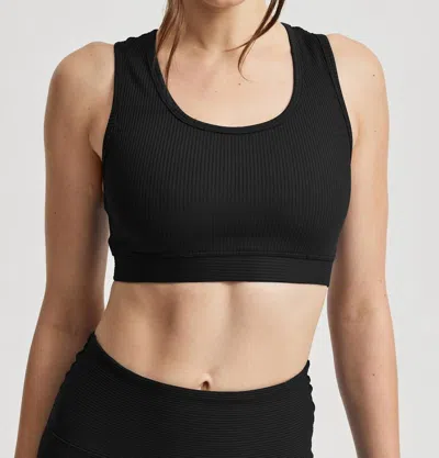 Year Of Ours Ribbed Gym Bra 2.0 In Black