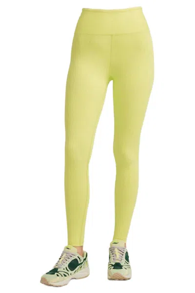 Year Of Ours Ribbed High High Legging In Cyber Lime In Green