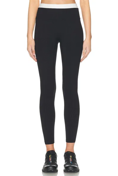 Year Of Ours Ribbed Layered Legging In Black