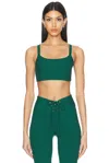 Year Of Ours Ribbed Bralette 2.0 In Forest In Forest