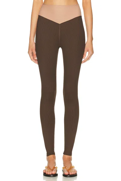 YEAR OF OURS RIBBED TWO TONE DIP LEGGING