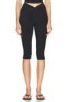Year Of Ours Ribbed Veronica Capri Legging In Black