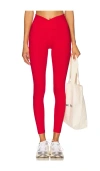 Year Of Ours Ribbed Veronica Legging In Red