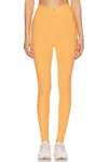 Year Of Ours Ribbed Veronica Leggings In Apricot Crush In Orange