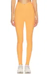Year Of Ours Ribbed Veronica Leggings In Apricot Crush In Orange