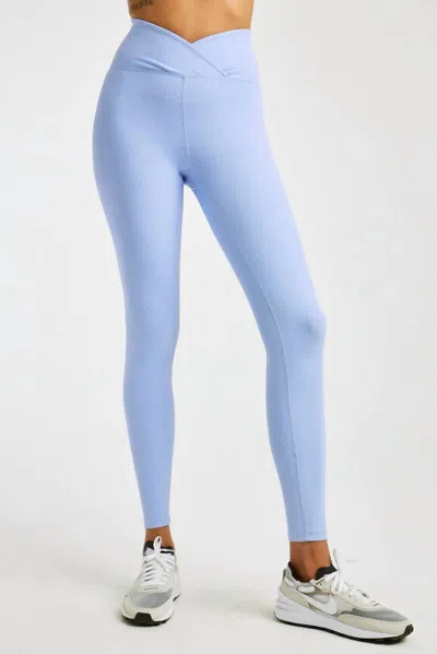 Year Of Ours Ribbed Veronica Leggings In Baby Blue