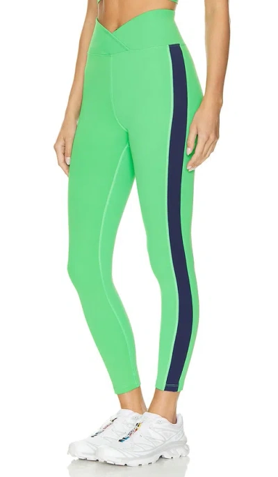 Year Of Ours Sport 7/8s Track Legging In Green & Navy
