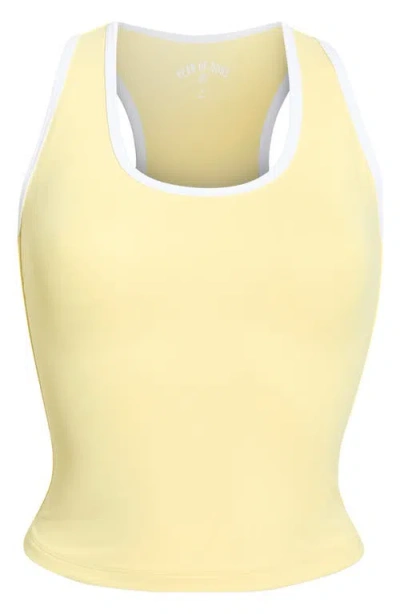 Year Of Ours Sport Cut Out Racerback Tank In Yellow