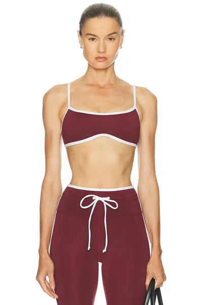 Year Of Ours Sport Monica Bra In Burgundy