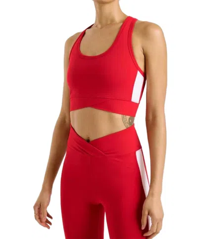 Year Of Ours Sport Track Bra In Red