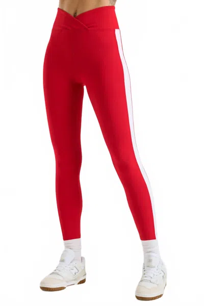 Year Of Ours Sport Track Leggingss In Red/white