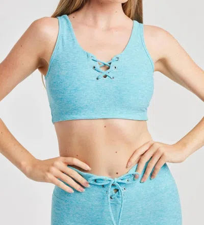 Year Of Ours Stretch Football Bra In Seaside In Blue