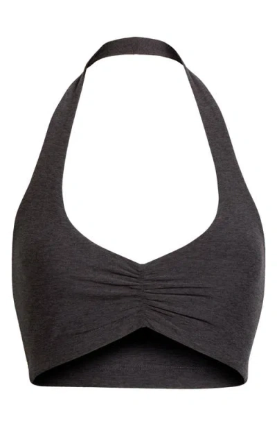 Year Of Ours Stretch Halter Sports Bra In Black
